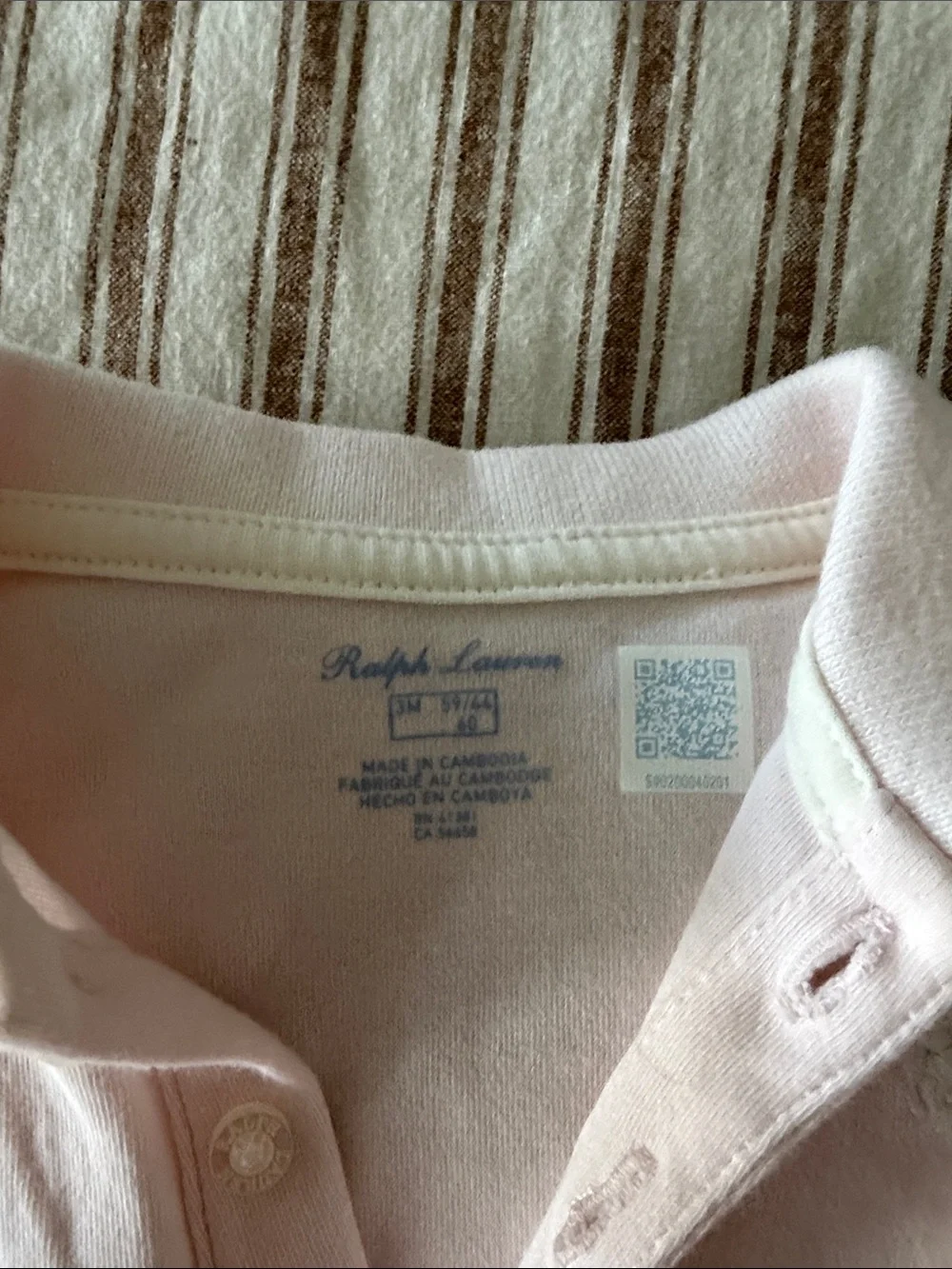 Ralph Lauren baby bloomers & dress baby pink 3m